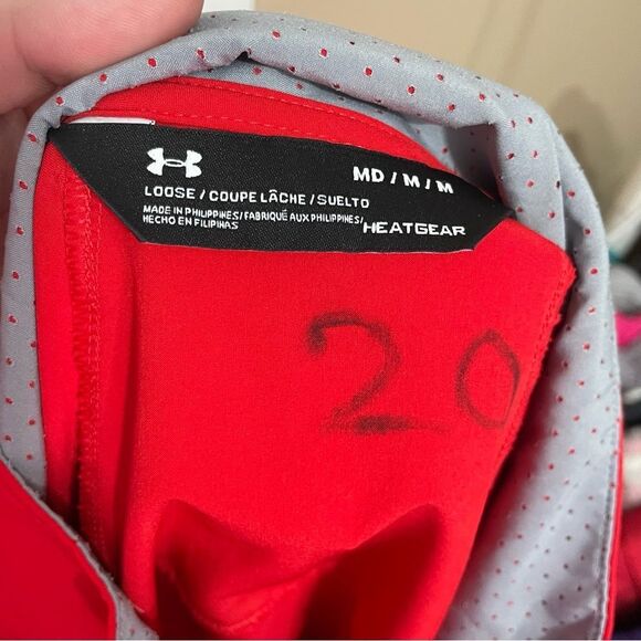 NWT Under Armour Red Zip Up Athletic Sweatshirt - Picture 5 of 5